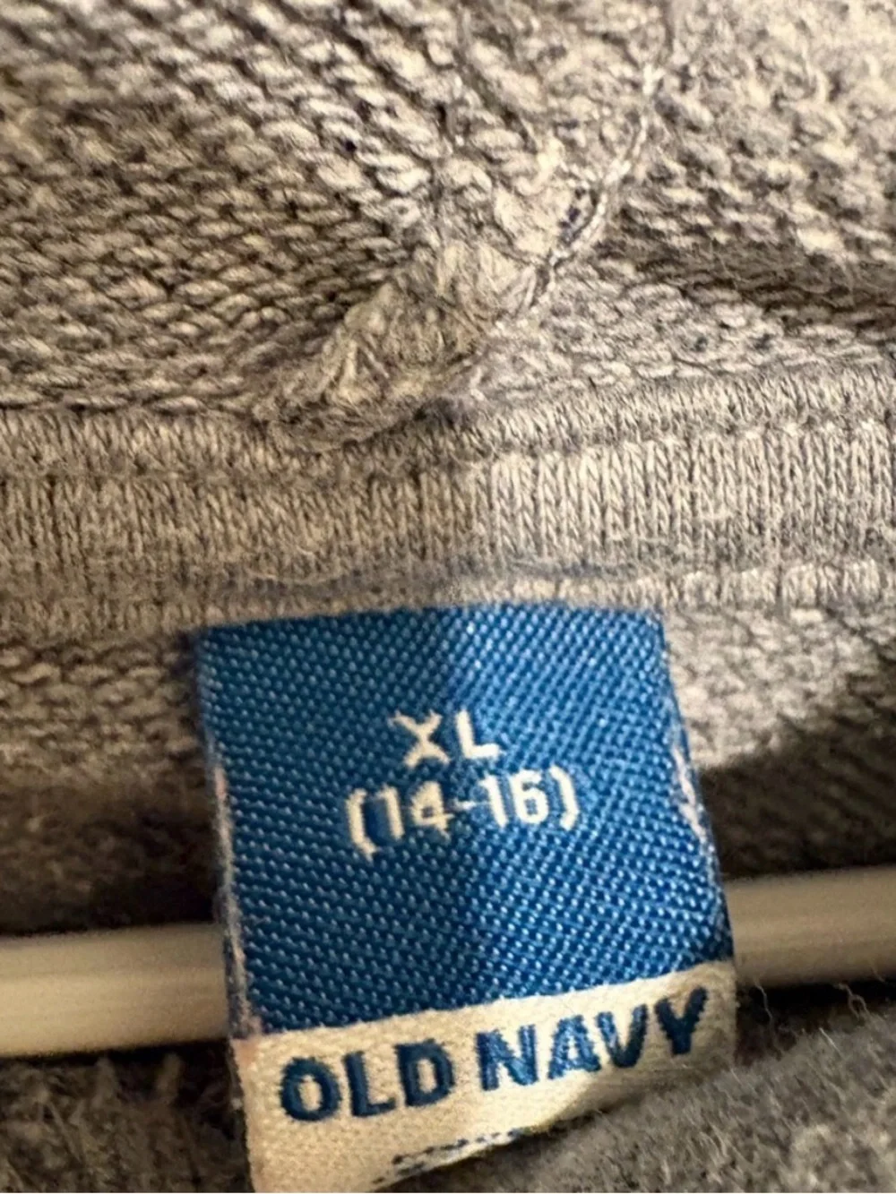 Old Navy Gray Hoodie with Green Logo